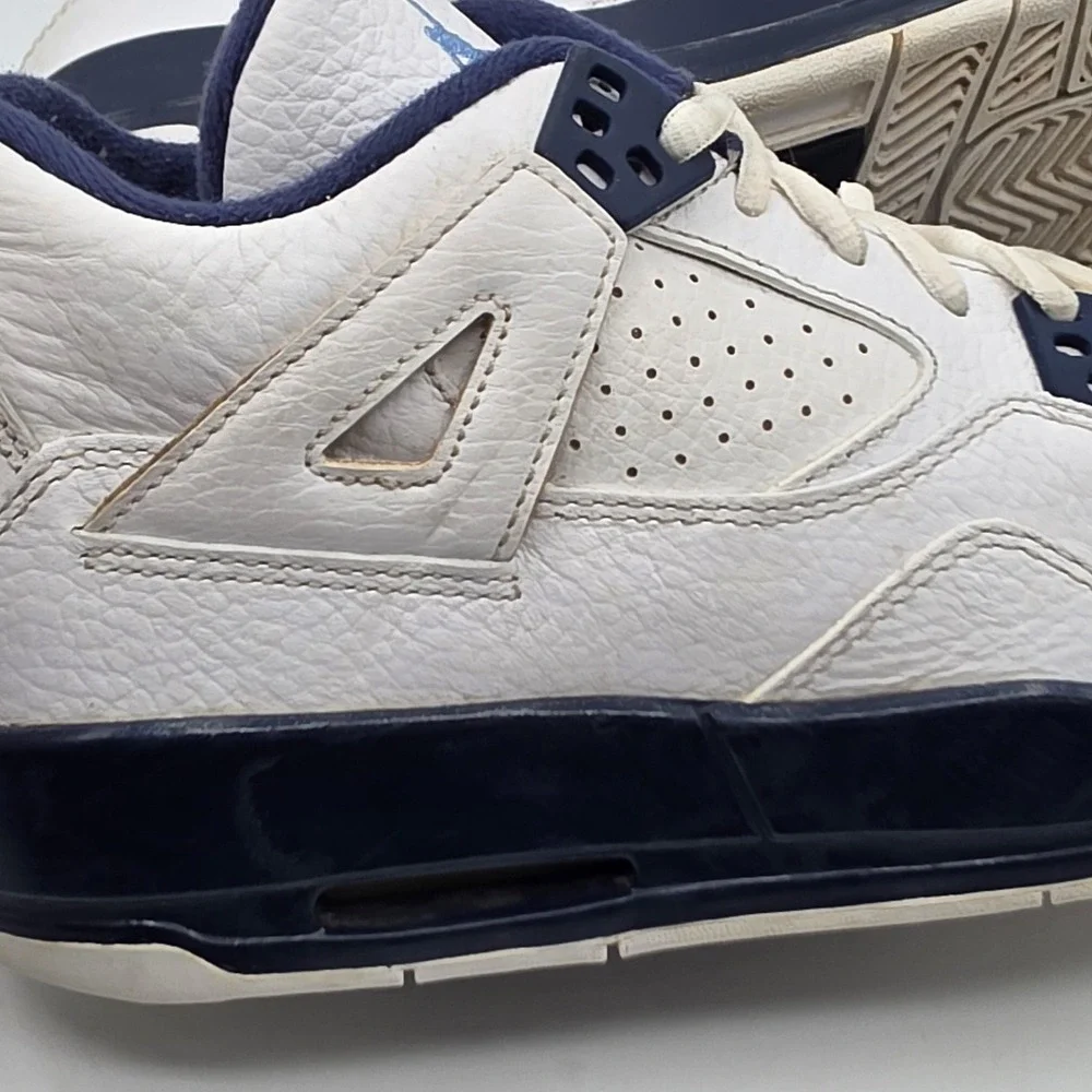 Jordan Air Jordan 4 Retro‎ Shoes Youth Size 6.5Y Legend Blue Leather Retro Vtg